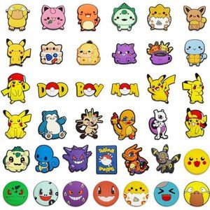 38 pcs Pokémon Shoe Charms for CROCS